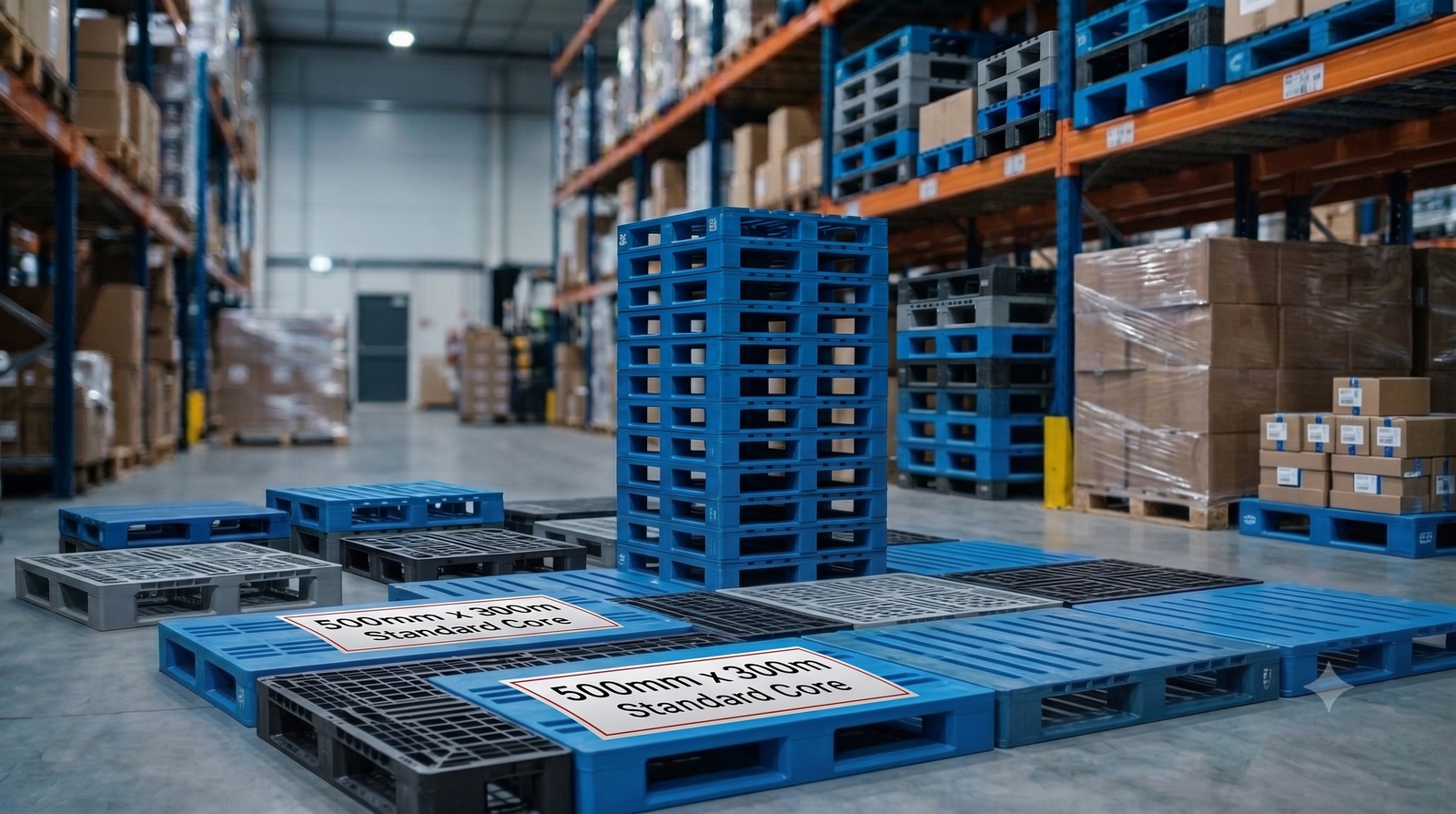 Heavy-Duty Blue Industrial Pallet